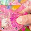 Glitter Powder Fish Squeeze Toy Stress Anxiety Relief Slow Rising Simulation Fish Sensory Toy Soft TPR Calming Animal Fidget Toy