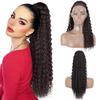 Coda di cavallo lunga riccia crespa da donna Capelli sintetici con coulisse Coda di cavallo con clip Parrucca avvolgente a coda di cavallo