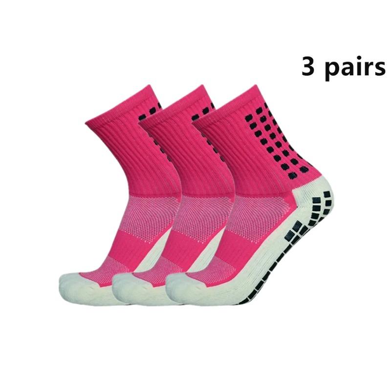 3 Pairs New Football Socks Non-slip Silicone Sole Professional Outdoor Sport Accessories Men Women Yoga  Soccer