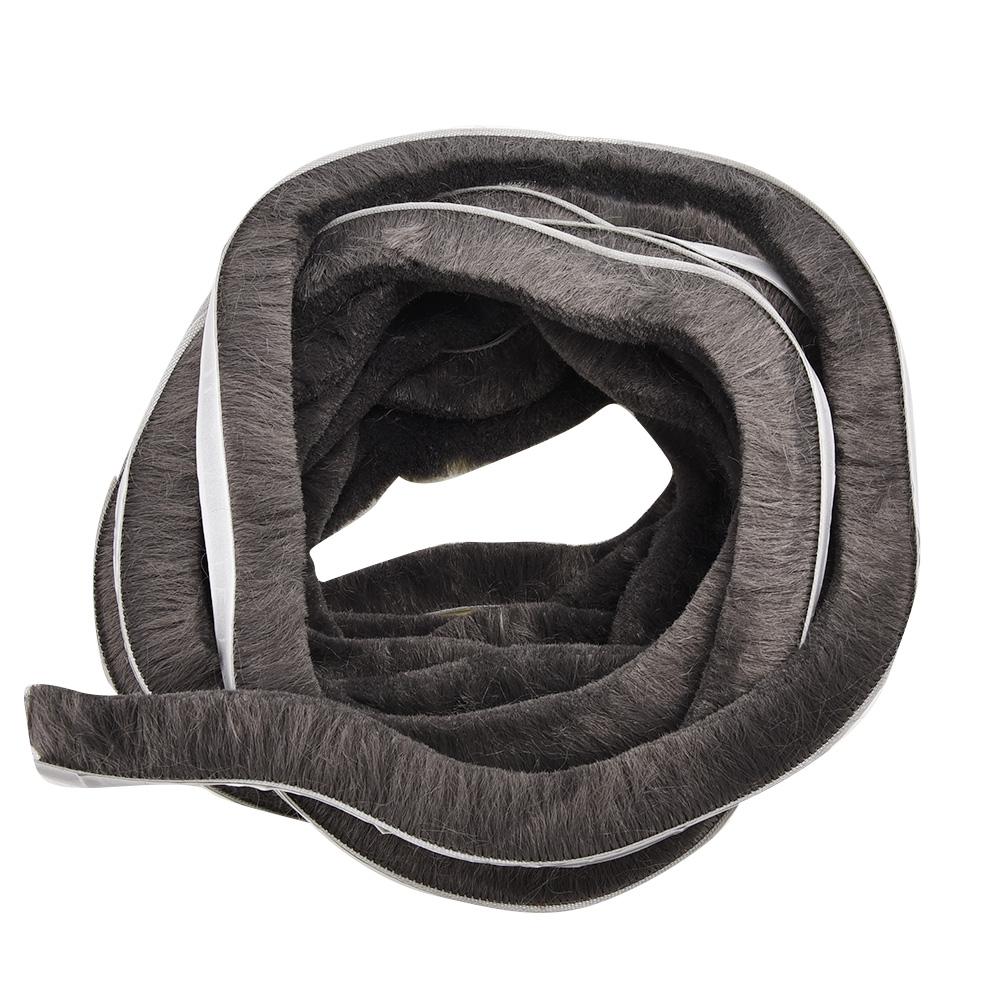 1 szt. 10m Pasek uszczelniający szczotkowy do okien i drzwi przesuwnych, samoprzylepny, uszczelka szczotkowa chroniąca przed przeciągami, taśma uszczelniająca do drzwi skrzydłowych, uszczelka pogodowa