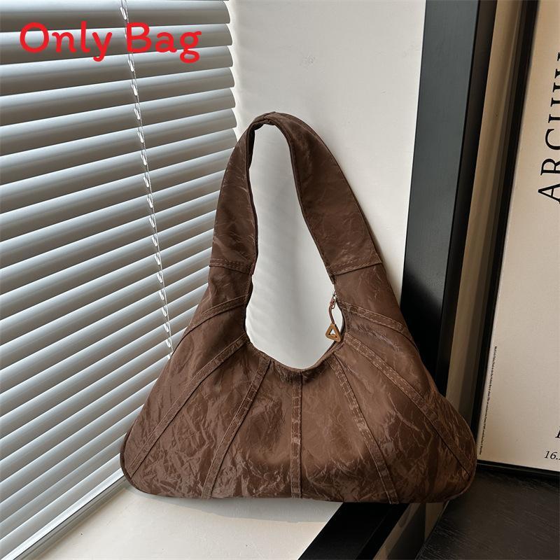 Modern Simple Large Capacity Shoulder Bag With Zipper Closure For Daily Commuting