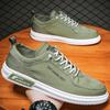 Herrskor Vulkaniserade Skor Platta Halkfria Slitstarka Andningsbara Sneakers Mode Canvas Fritidsskor Märkesskor för Män