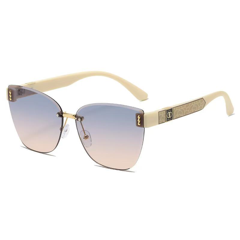 2025 Retro Rahmenlose Trendige Anti-UV-Sonnenbrille - Hochwertiger Sonnenschutz