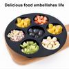 Seven-hole Cake Mold Foldable Air Fryer Baking Mold Round DIY Porous Cake Mold Food-grade Silicone Kitchen Accessories