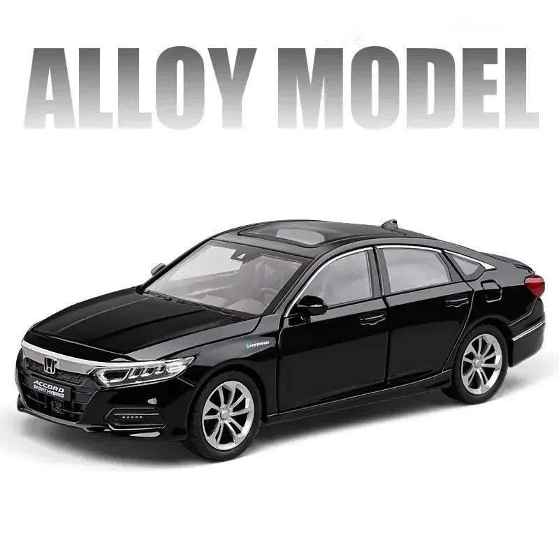 1:24 HONDA Accord Alloy Car Model Diecasts & Toy Vehicles Metal Car Model High Simulation Sound and Light Collection Kids Gifts ED4