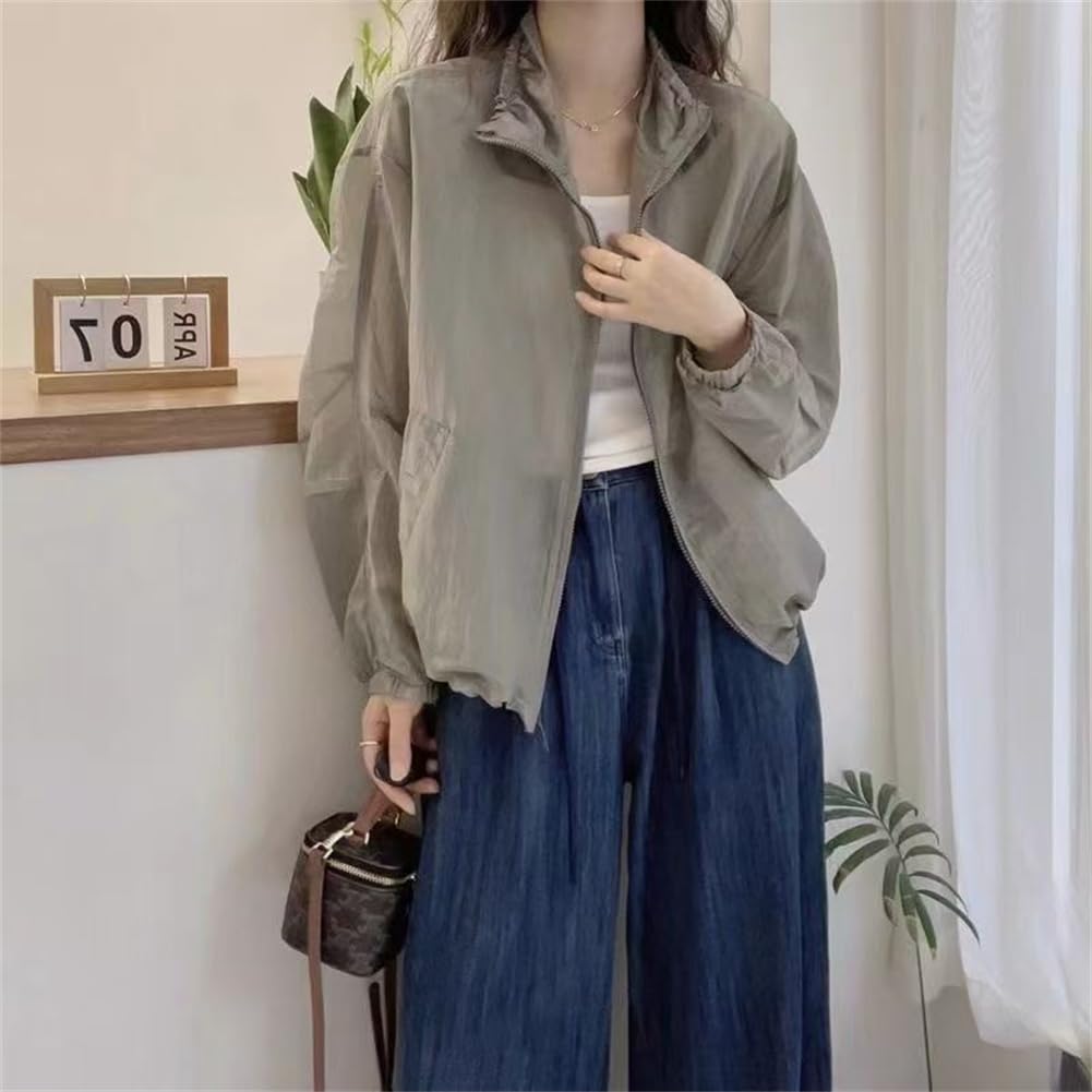 WURHUDC Sheer Lightweight UV Rash Sun Long Everyday Commuting Light Hoodie, Outerwear, Protection, See-Through Jacket, Thin, Spring, Summer, Autumn,