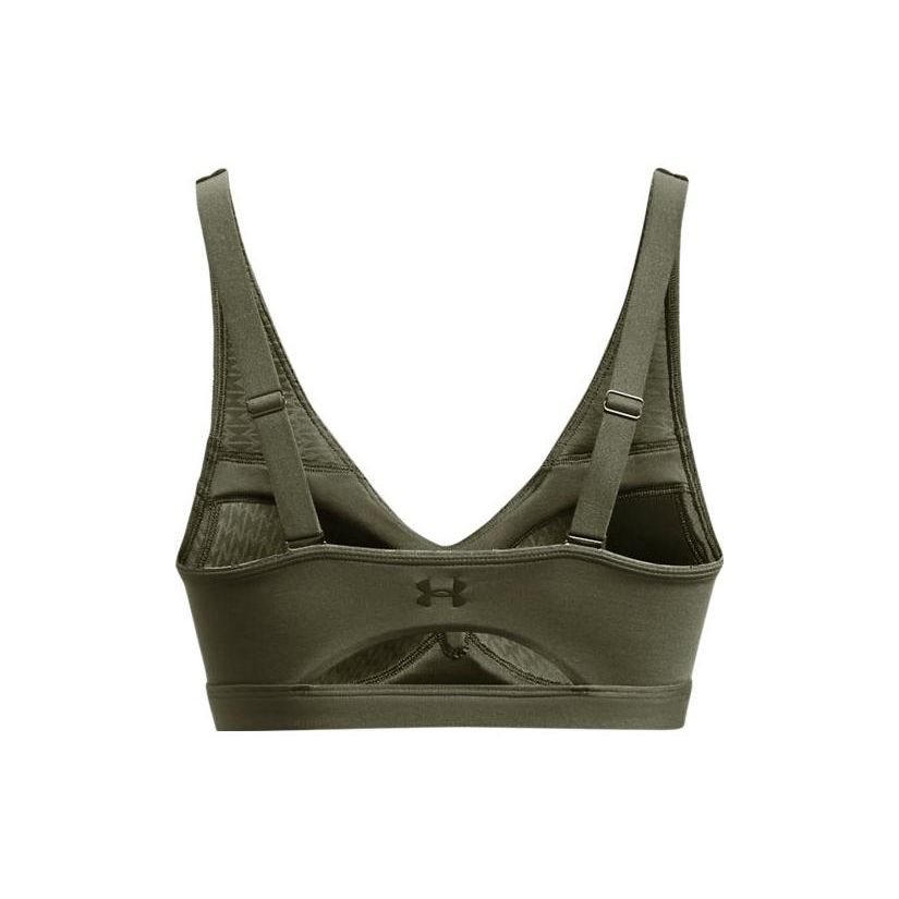 Under Armour Smartform Evo Solid Color Shock Absorbing Training Sports Bra Women Underwear Green 1373826-390