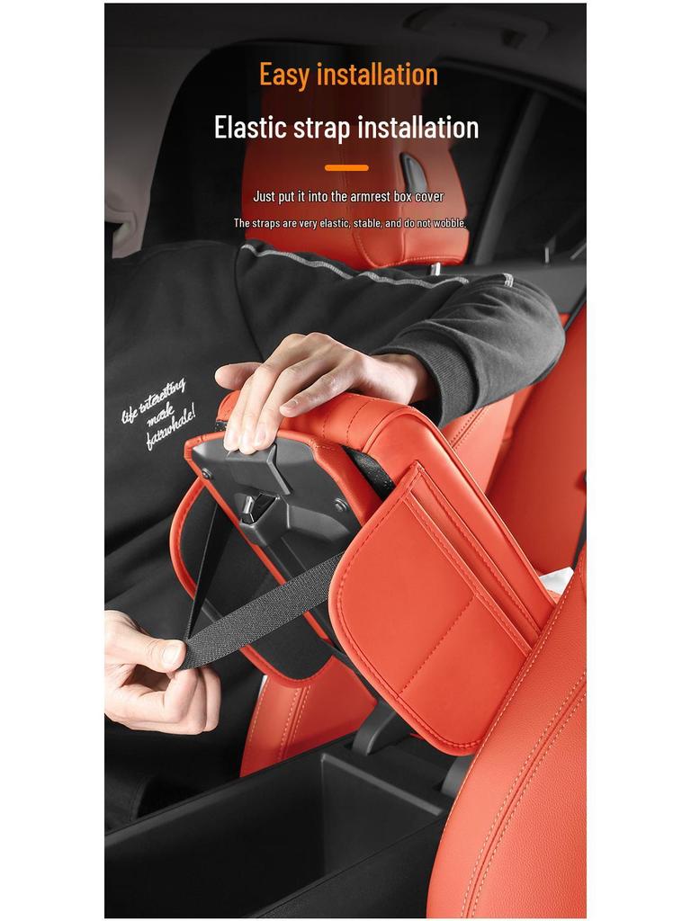 Multi-functional Armrest Box for Leopard 5/8 & Titanium 3/7: Adjustable Elbow Rest Pad with Tissue Storage