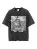 Ariana Grande T-shirt Oversize Petal Cotone Lavato Vintage Hiphop Streetwear Uso Quotidiano Top Fresco