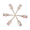 1Pair Copper 4mm Banana Female To 2mm Pin Connector Speaker Cable Connector  for Speaker Terminals