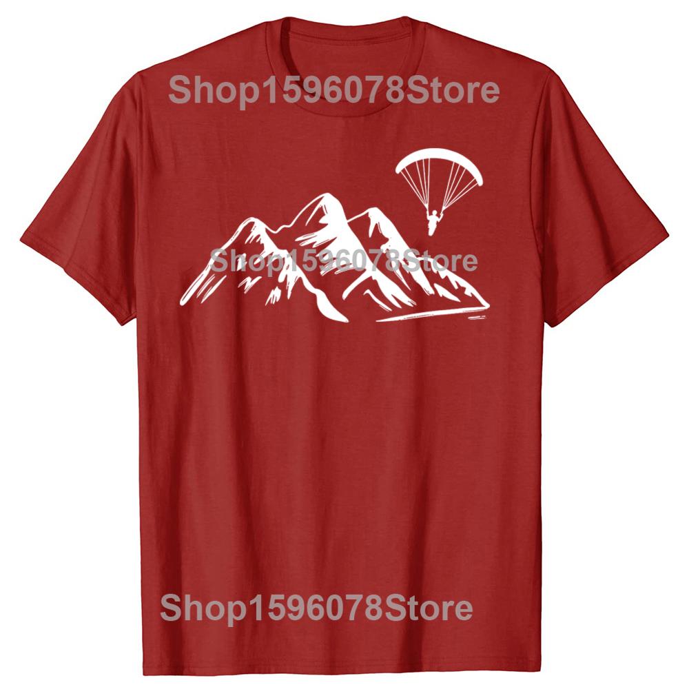 

Funny Paragliding Paraglider Skydive Classic TShirt Summer Men Fashion Cotton Short Sleeve Oversized Loose Tshirt Tops S