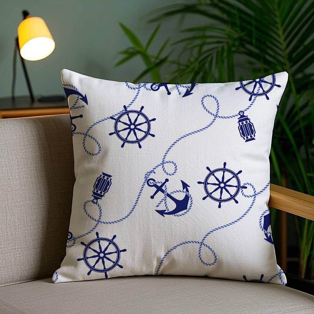 Pillow Case Oean Animals Sofa Short Plush Double-sided HD Printing Room Home Office Gift Cushion Cover