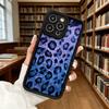 Blue Gradient Leopard Print Luxury Anti-Slip TPU Phone Case For Xiaomi Redmi Note 15 14 13 12 11 10 9 Pro Full Protective Cover