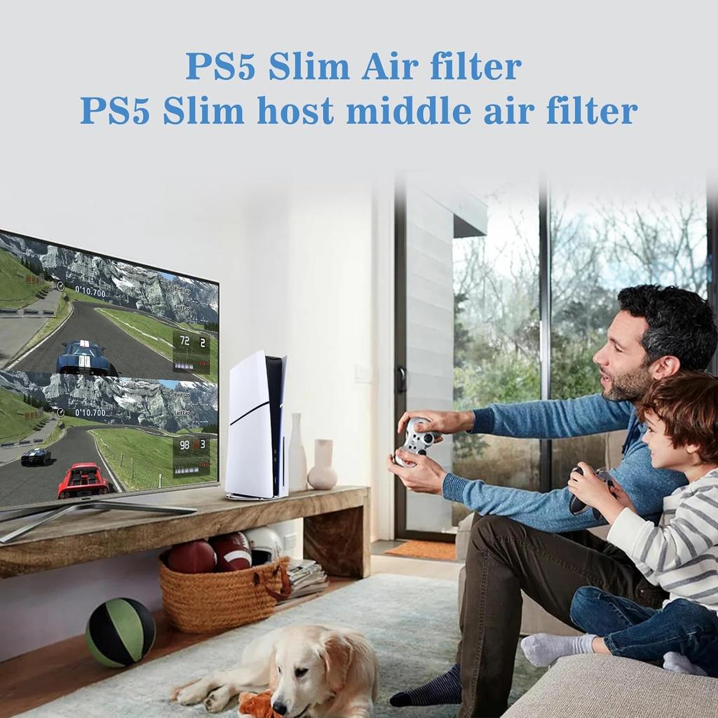 RDFJ PS5 Series Dust Catcher Dustproof Cover for PS5 PS5 SLIM and Dirt Prevention with Dustproof Net [New] (for Series) - Scratch, Dust,