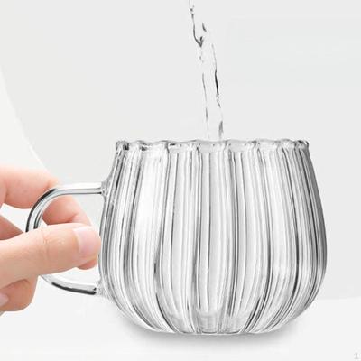 Tasse à café en verre transparent pour le thé, le jus, le lait, le latte