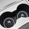 Auto-Becherhalter Wasserschlitz Anti-Rutsch-Matte Pad Emblem Innenzubehör für Citroen C2 C3 C4 C5 C6 C8 C4L DS3 DS4 DS5 DS5LS DS6