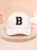 1Pc children's 26 letter printed baseball cap, fashionable sunshade duckbill cap for spring summer, breathable mesh trucker cap