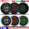 ZMFJH Auto Car Boat Digital 0-299KMH,MPH,Knots 52MM GPS Speedometer Gauge with Antenna COG Compass Red/Green/White Light Waterpr