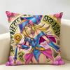 Dark MMagician Girl Cushion Cover Natural Linen Organic Fabric DoubleSided Printing Room Sofa Decor Pillow Case