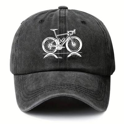 Road Bike Printed Baseball Cap Speed Bike Print Stylish and AdjustableAppropriate for Any Season