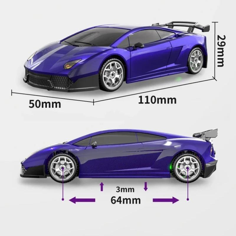 New Portable Model 2198 1:43 Scale 4WD Remote Control Drift Toy Car Smooth Handling and Realistic Drifting Effects Electric Competition Model Mini Toy
