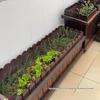 Large Outdoor Rectangular Planter Box - Solid Wood, Anti-Corrosion, Ideal for Flowers or Vegetables On Balcony or Courtyard