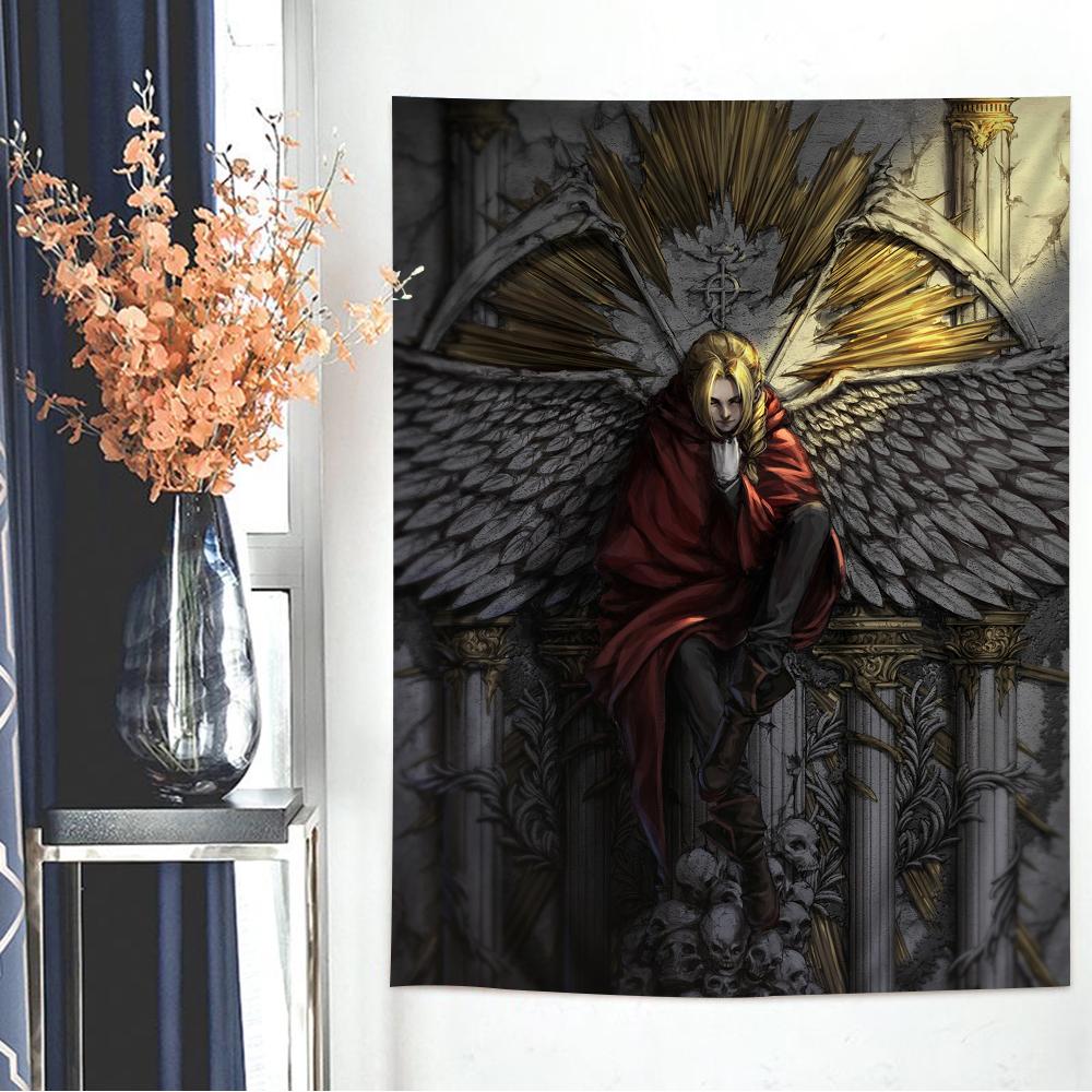 Fullmetal Alchemist Anime Tapestry Art Science Fiction Room Home Decor Wall Art Decor