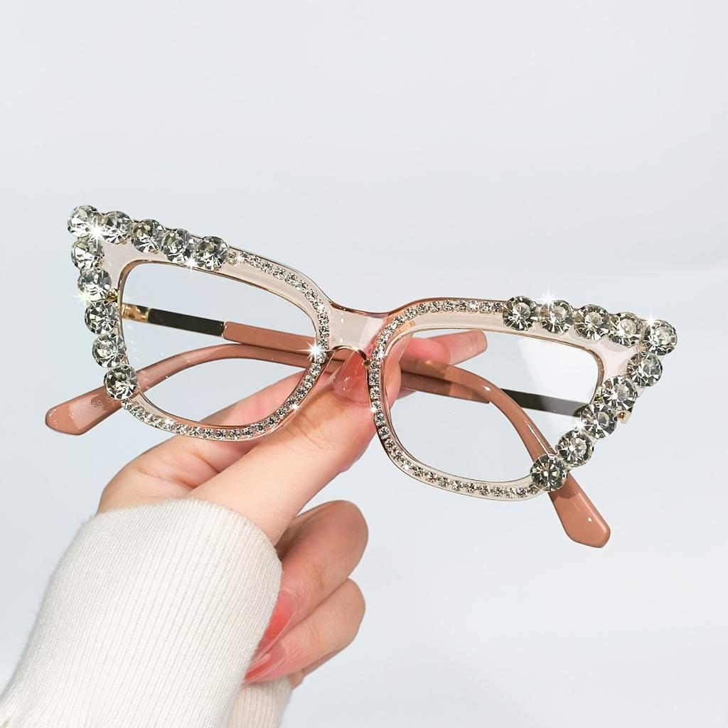 Casual Fashion Clear Lens Cat Eye Glasses Computer Glasses Spectacles for Women Men