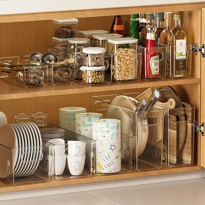 Recipiente de Armazenamento de Grau Alimentício para Organização de Geladeira Transparente Empilhável Caixa de Armazenamento para Geladeira de Cozinha