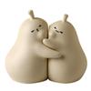 Queen-b Pear Bookends, Set of 2, Cute Pear-Shaped Book Stands, Pair, Embrace, Interior Decor, Books, Reading, Magazines, Bookshelf, Tabletop, Desk, Or