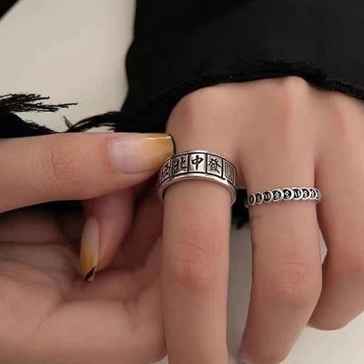 Mahjong Qian Duoduo Ring Damen Nischendesign modischer High-End-Ring verstellbar