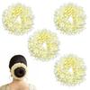 TreegoArt Mode Künstliche Gefälschte Mogra Haarschmuck Dutt Gajra Haarschmuck für Damen und Mädchen - Packung mit 4
