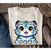KPop Demon Hunters Derpy Tiger Merch T Shirts Fashion Vintage Gothic T-shirts Tops Men's Women Clothing Cotton Oversized T Shirt