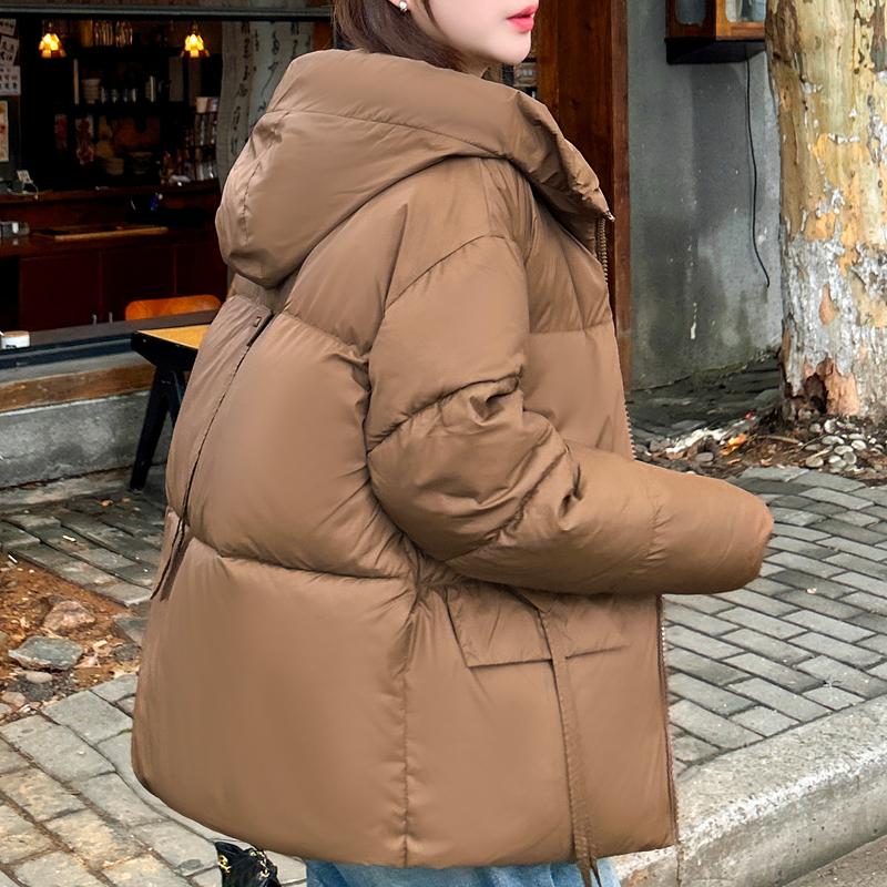 Plus Size L-6XL Women's Short Parkas Winter Coats Hooded Elegant Loose Thick Warm Lady Jackets Winter Long Sleeve Outerwears