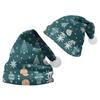 2024 New Double-Sided Plush Velvet Christmas Hat for Adults & Children - Customizable Design