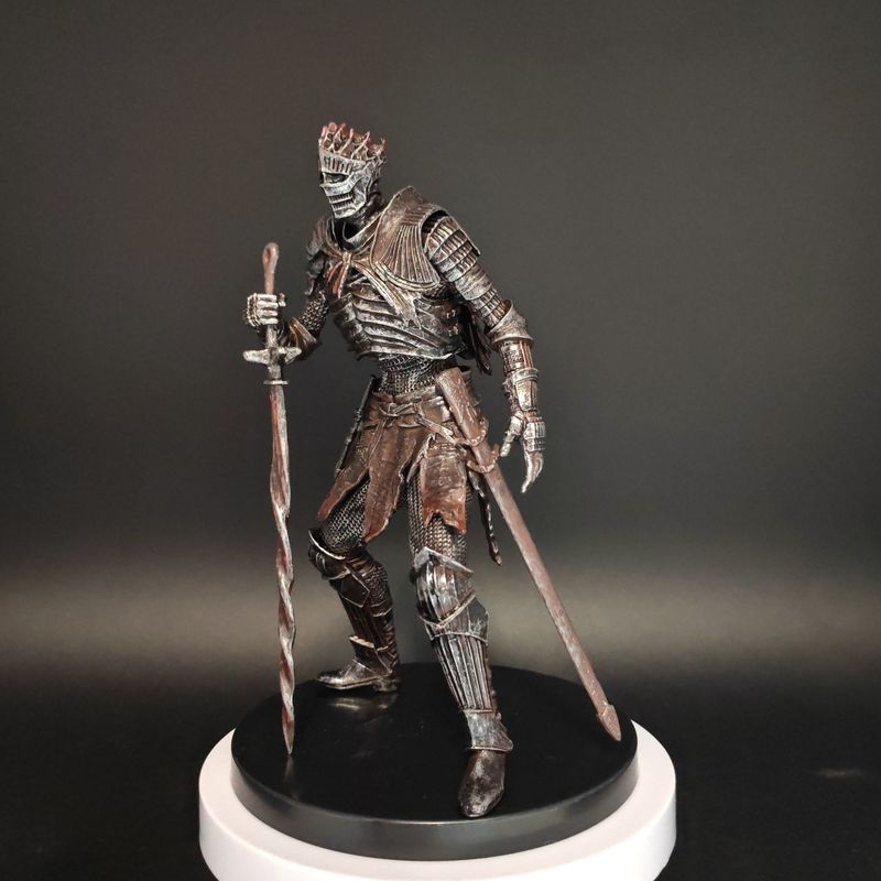 Game Figure Dark Souls 3 Salary King Avatar Knight Undead Soldier Model Desktop Handmade Ornament Toy Boys Gift