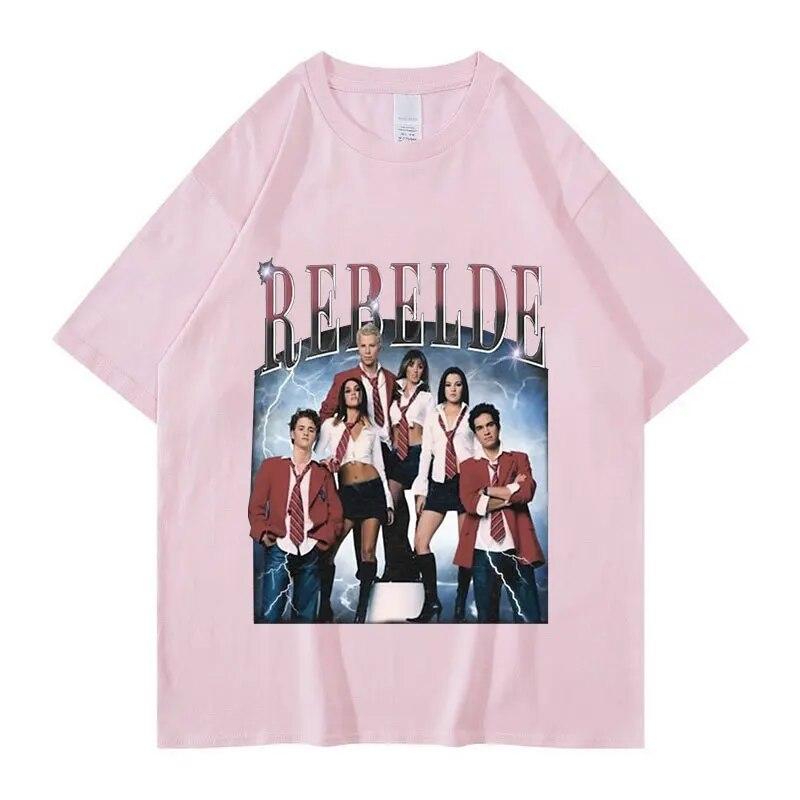 Limited Rebelde Rbd Concert Graphic T Shirts Vintage 90S Classic Mexican Tv Series T-Shirt Unisex WoUnisex Oversized TShirt Streetwear