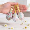 Plastic Easter Eggs, Pack Of 6 Printed Plastic Easter Eggs Loose Plastic Easter Eggs Empty Easter Eggs Plastic Eggs