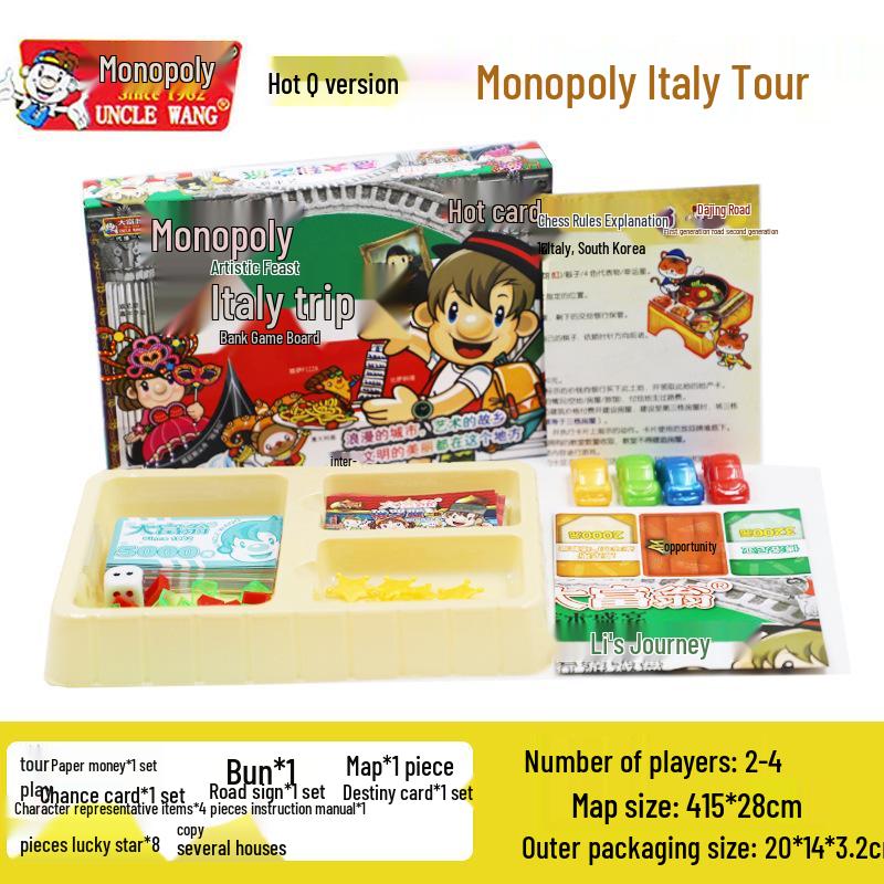 Monopoly Q Version: China & World Tour Edition Board Game