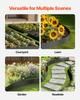 Steel Landscape Edging 4 Packs 40 X 8in Rust-Resistant Pathway Divider