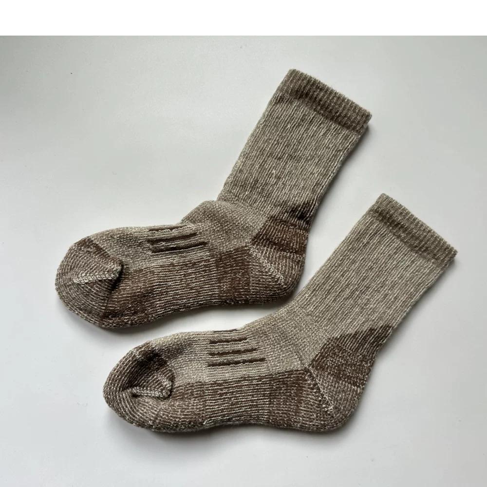 80% Mernu Wool Fall and Winter Heattech Men's and Women's Long Tube Extra Thick Fluffy Loop Sweat Socks Outdoor Snow Cold Socks