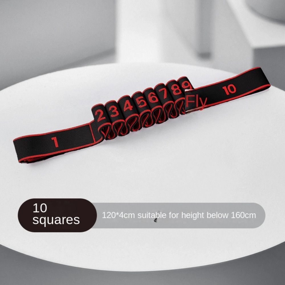 Elastic Yoga Resistance Band 8/10/12 Grid Auxiliary Stretching Belt  Children/Adult