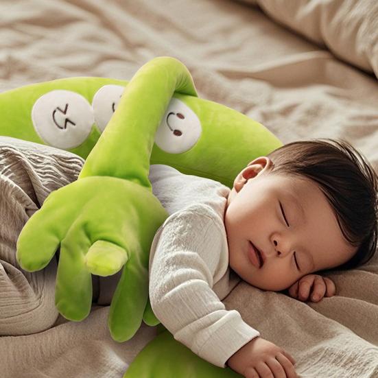 Baby Sleep Soothing Palm Cute Stuffed Plush Toy Baby Patter Fruit Shaped Comforting Pillow Gentle