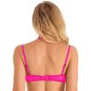 Womens Sheer Lace Lingerie 1/4 Cups Bare Exposed Breast Underwire Push Up Bra Tops