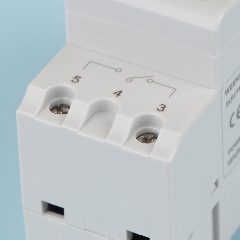 1Pc Electronic Weekly 7 Days Programmable Digital Timer Switch Relay Control 110V 8A 10A 16A Din Rail Thc15A