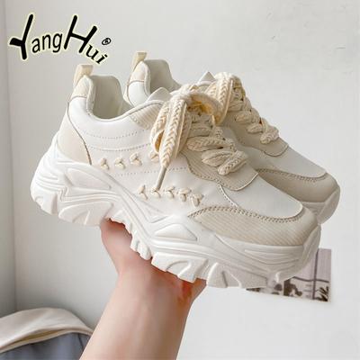 Sapatos Vulcanizados Femininos Harajuku Casual Tênis Respiráveis Confortáveis Sapatos de Corrida Esportivos Plataforma 2023 Moda Primavera Outono