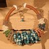 European and American fashion exaggerated handmade bead necklacs various bead necklaces bohemian style commuter women's necklace