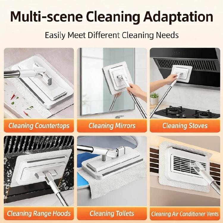 System Lock Head Allows Quick Cleans Cloth Attachments and Removal Without Touching Dirt