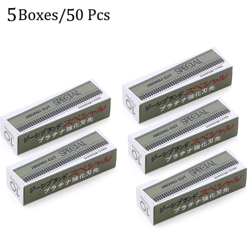 10/20/50pcs Eyebrow Blades Stainless Steel Microblading Eye Brow Trimmer Face Hair Remover Replaceable Razor Makeup Beauty Tools