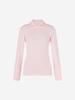 LORDLOAR Cool Slim Zipper Collared T-Shirt Pink